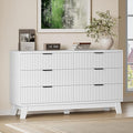 53" Long Dresser for Bedroom, 6-Drawer Dresser by BORNOON
