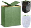 efluky Laundry Hamper with Lid, Double Laundry Hamper with 2 Removable Bags by efluky