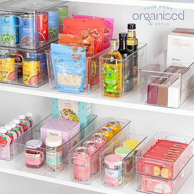 primebox Plastic Food Storage 4 Pack Clear Container Bin - Image 7