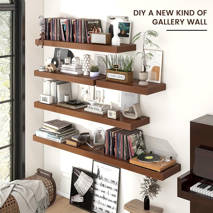 Floating Shelves for Wall, Engineered Wood Wall Shelves - Image 4