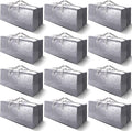 12 Pack Heavy Duty Extra Large Moving Bags W/Backpack Straps by VELVETSURE