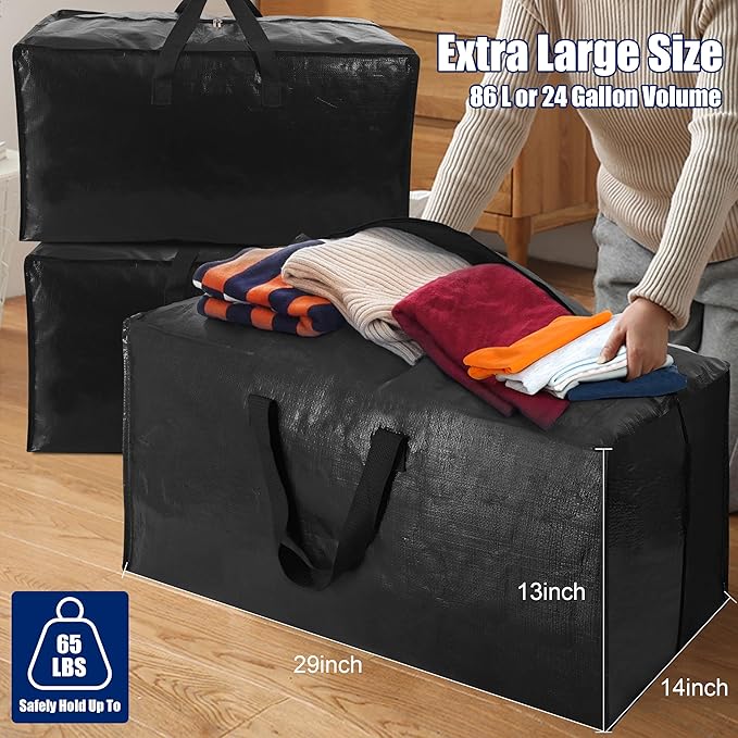 Cosy Family 8 Pack Heavy Duty Extra Large Moving Bags - Image 6