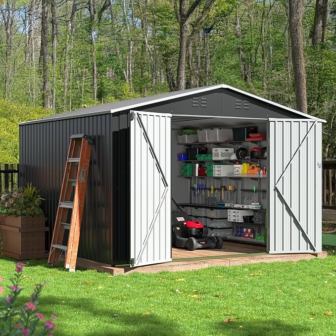 10x10 FT Storage Shed, Garden Shed by AirWire