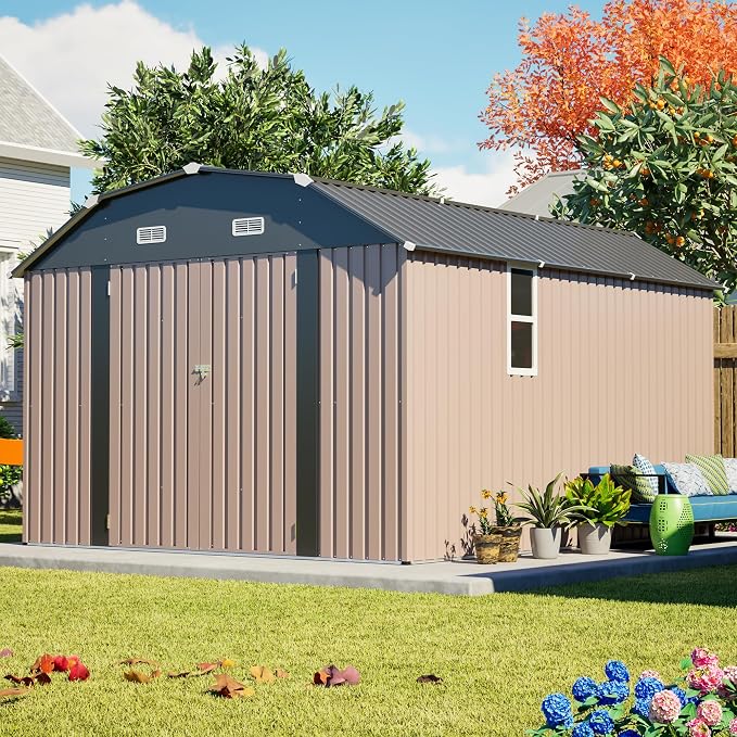 10x12 FT Metal Storage Shed by Mulinsonfly