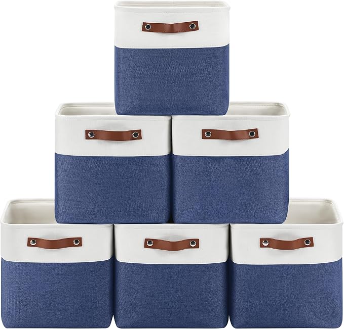 Foldable Storage Cubes 11x11 Inch, Collapsible Storage Basket by Patvingot