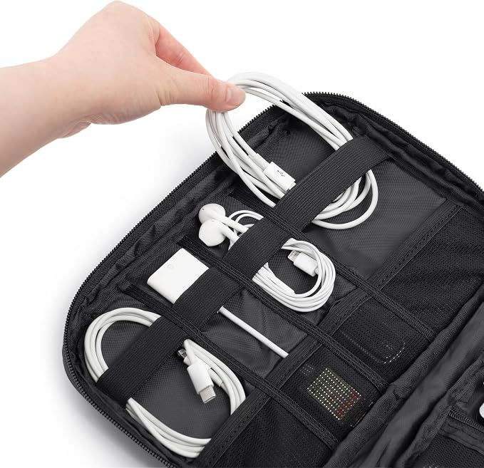 PAVILIA Soft Electronic Organizer Travel Case, Travel Cord Organizer Bag - Image 4