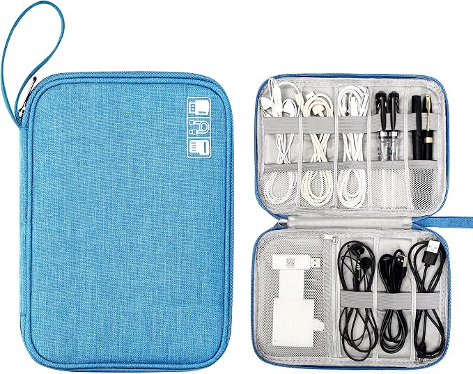 CILLA Travel Cord Organizer Case, Portable Waterproof Storage Bag by CILLA