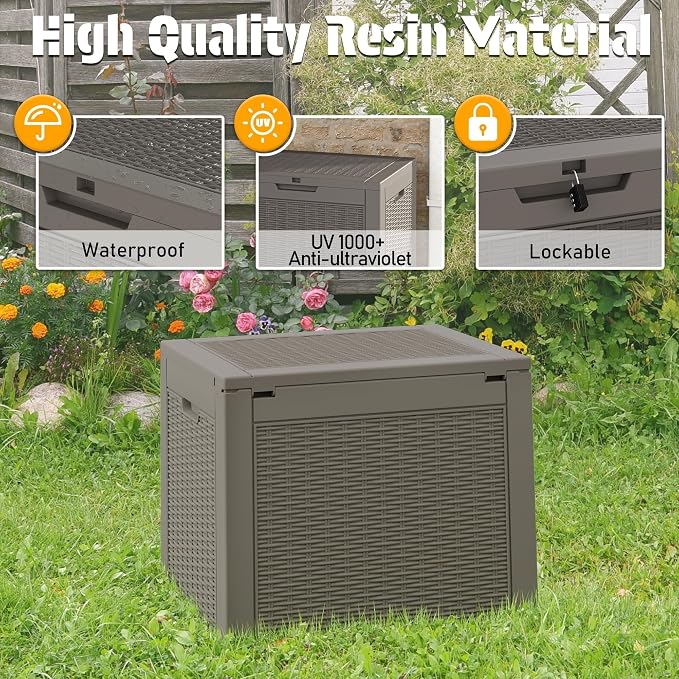 NUNU LAB 30 Gallon Outdoor Storage Box Waterproof, Outside Package Delivery - Image 6