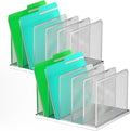 Kuntine.B Desk File Organizer Upright Mesh Desktop Organizer File Sorter Office by KuntineB
