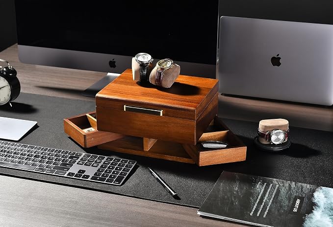 Shanik Luxury Large Watch Box for Men – 8 Slot Organizer - Image 3
