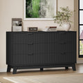 53" Long Dresser for Bedroom, 6-Drawer Dresser by BORNOON