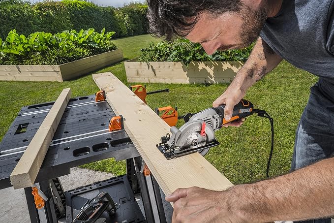 Worx Pegasus 2-in-1 Folding Work Table & Sawhorse, Easy Setup Portable Workbench - Image 2