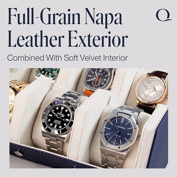 QWATCHBANDS Napa Leather Watch Case - Image 2