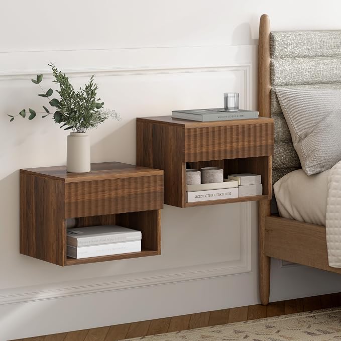 Floating Nightstand Set of 2 by EYYTHUNG