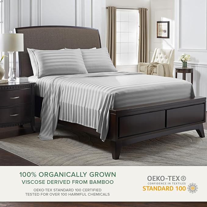 King Pillowcases by Pure Bamboo, Genuine 100% Organic Viscose Derived from - Image 3
