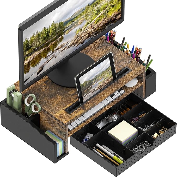 Simple Houseware Desk Monitor Stand Riser - Image 2
