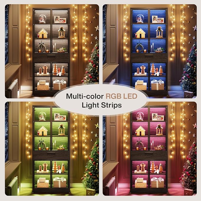 Tribesigns 71-inch Tall Display Cabinet - Image 5