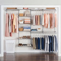 Rubbermaid Configurations Deluxe Custom Closet Kit 4-8 Ft. Adjustable Metal by Rubbermaid