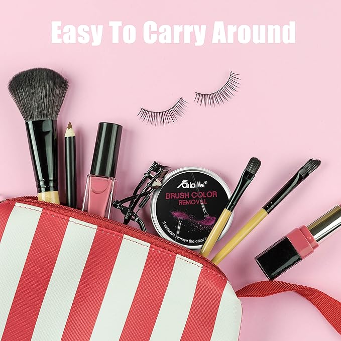 TailaiMei 2 Pack Color Removal Cleaner Sponge, Quickly & Easily Clean Makeup - Image 4