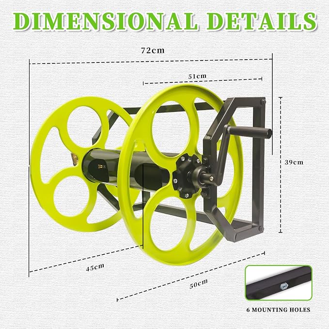 Garden Hose Reel Heavy Duty ，for 5/8" Hose Reel - Image 7