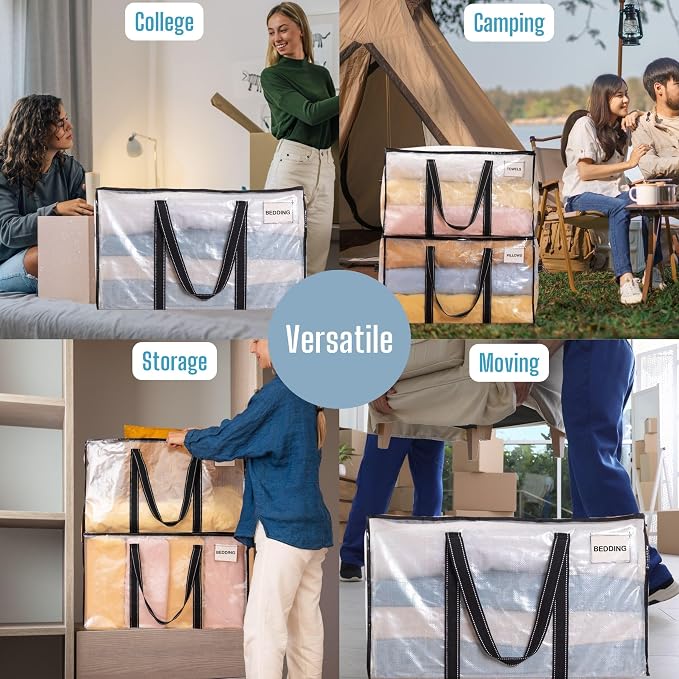 VENO 8 Pack Moving Bags & Large Christmas Storage Bins - Image 6