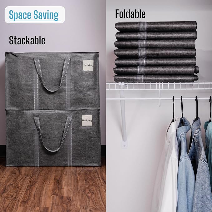 VENO 4 Pack Moving Bags and Large Christmas Storage Bins - Image 6