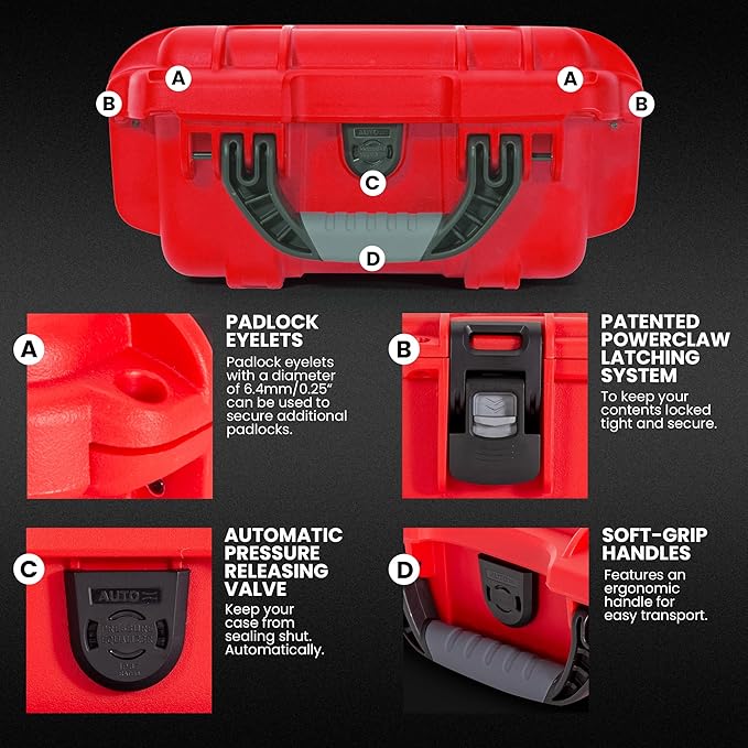 NANUK 905 Waterproof First Aid Case Empty – Durable, Medical First Aid - Image 5