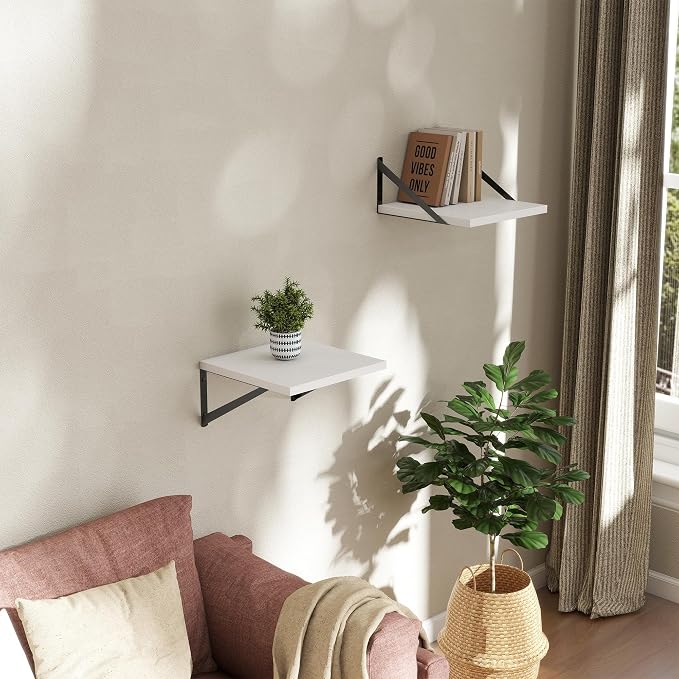 Deep Floating Shelves Wall Mounted, Living Room, Office - Image 2