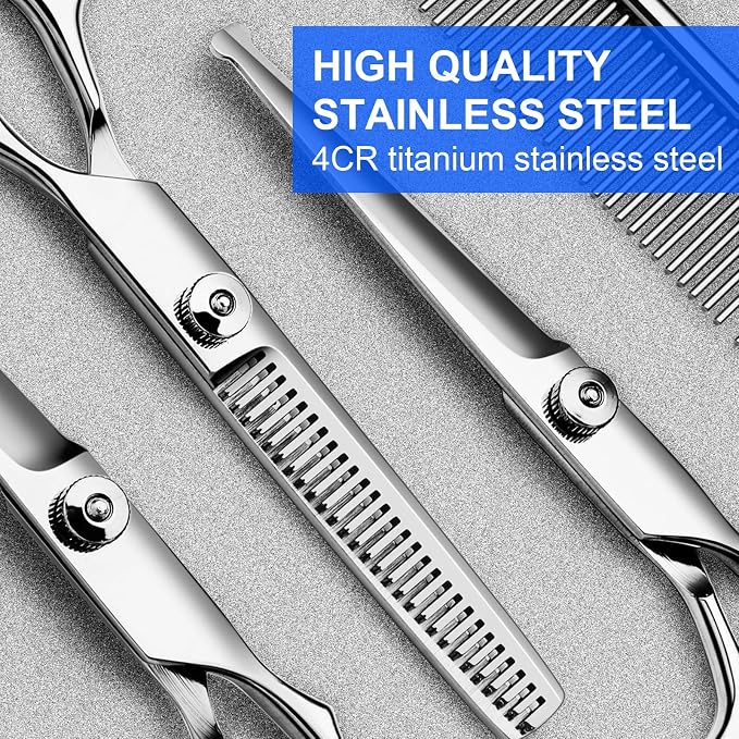 Professional Dog Grooming Scissors Kit, Titanium Coated Dog Scissors - Image 2