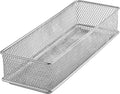 YBM HOME Silver Mesh Drawer Cabinet and or Shelf Organizer Bins, School Supply by YBMHome