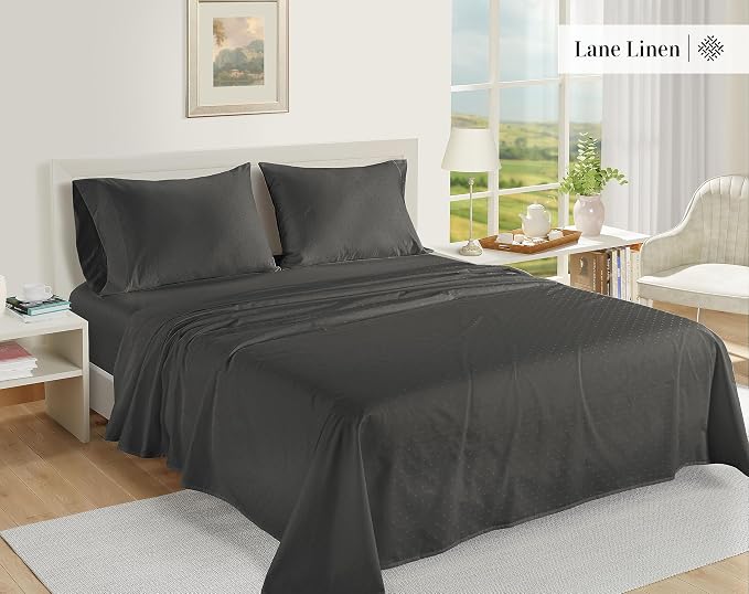 LANE LINEN Pillow Case Covers King, 100% Egyptian Cotton Sateen, Soft Cool & - Image 2