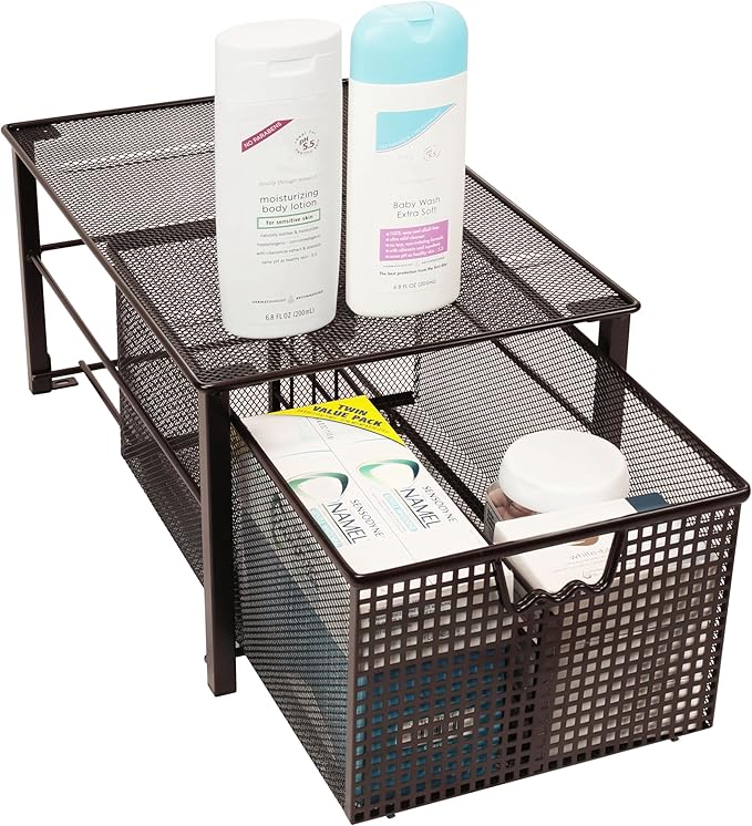 Deco Brothers Stackable Pull Out Cabinet Sliding Basket - Image 6