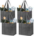 VENO 4 Pack Reusable Grocery Bags by Veno