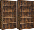 VASAGLE Set of 2 Bookshelves, 30 Inches Wide, 5-Tier Open Bookcases by VASAGLEbySONGMICSHOME