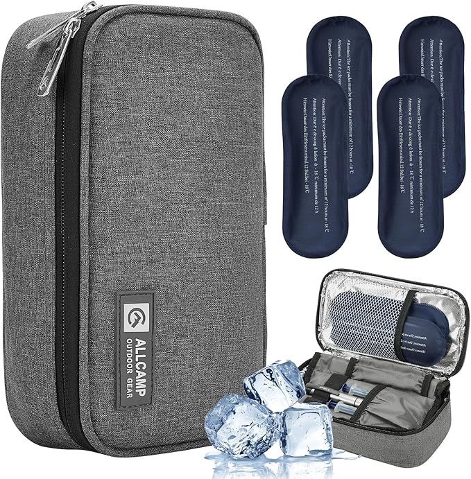 ALLCAMP Insulin Cooler Travel Case TSA Approved, Diabetic Medication Cooler Bag by ALLCAMPOUTDOORGEAR