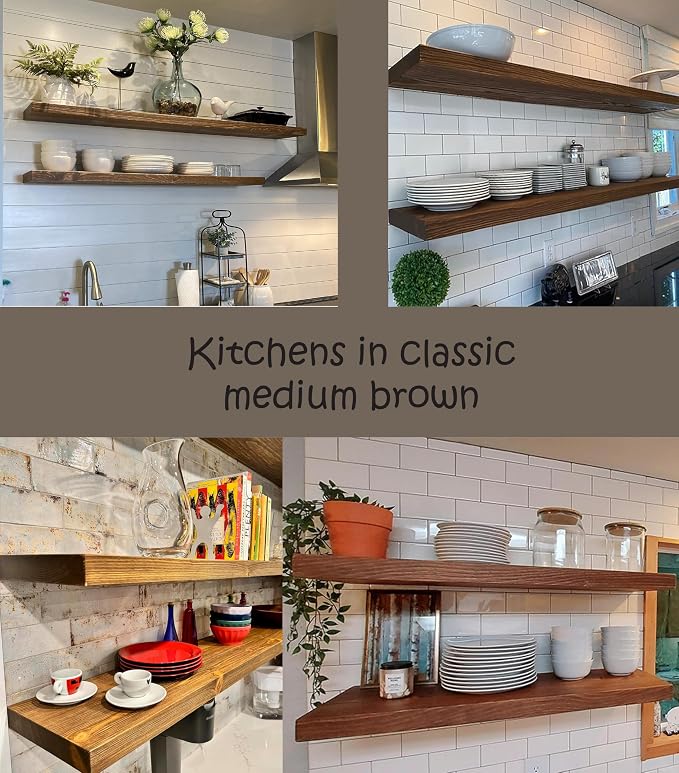 joelsantiques 60 Inch Wooden Floating Shelves - Image 3