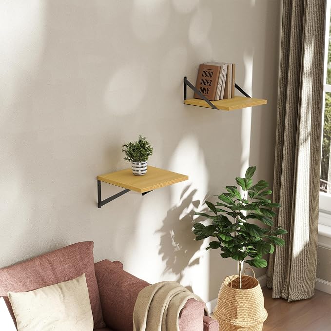 Deep Floating Shelves Wall Mounted, Living Room, Office - Image 2