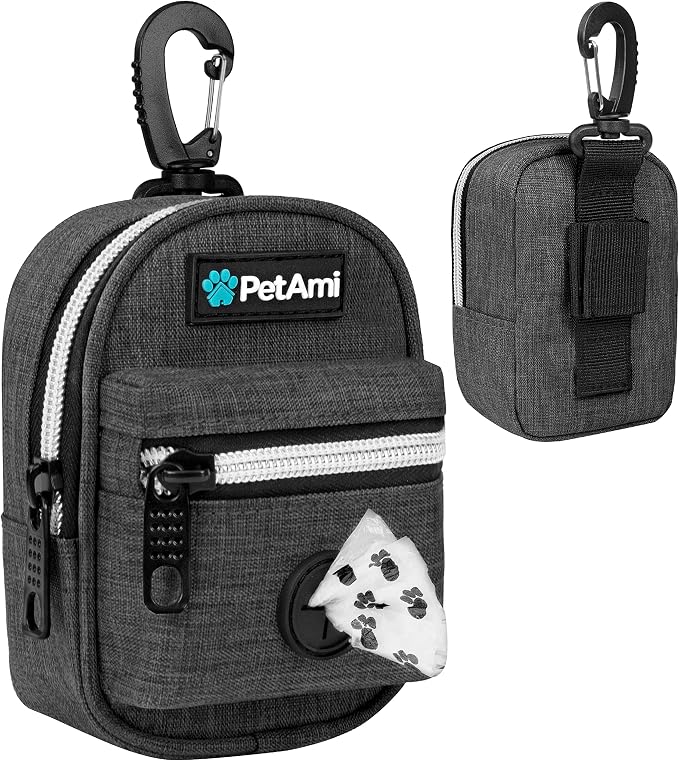 PetAmi Dog Poop Bag Holder for Leash, Dog Pet Waste Bag Dispenser For Poop by PetAmi