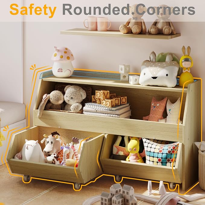 Toy Storage Organizer for Kids, Toy Storage Cabinet - Image 4