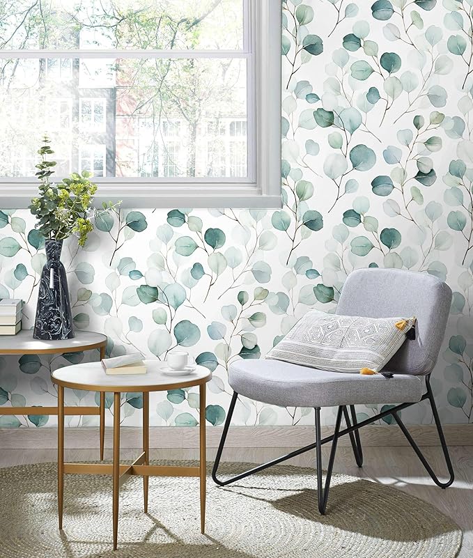 HAOKHOME Shelf Liner and Cabinet Liner Boho Leaf, Self-Adhesive Drawer Liners - Image 7