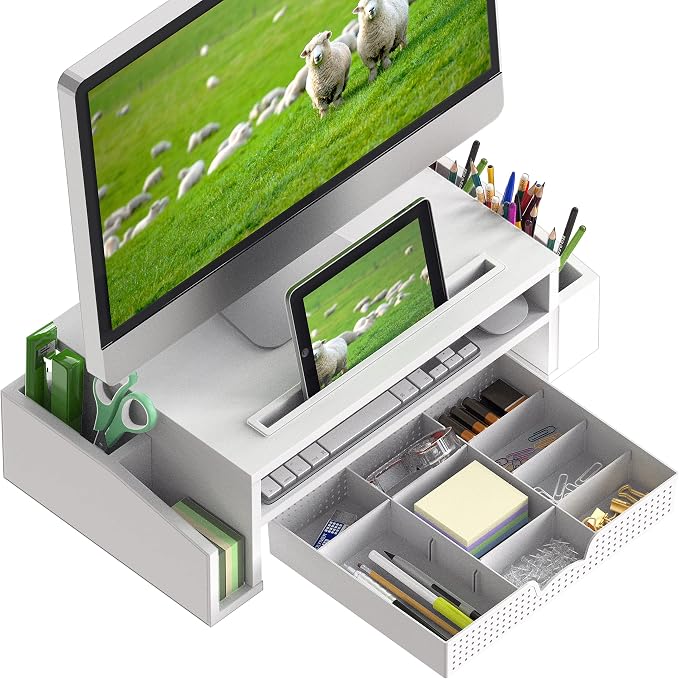 Simple Houseware Desk Monitor Stand Riser - Image 2