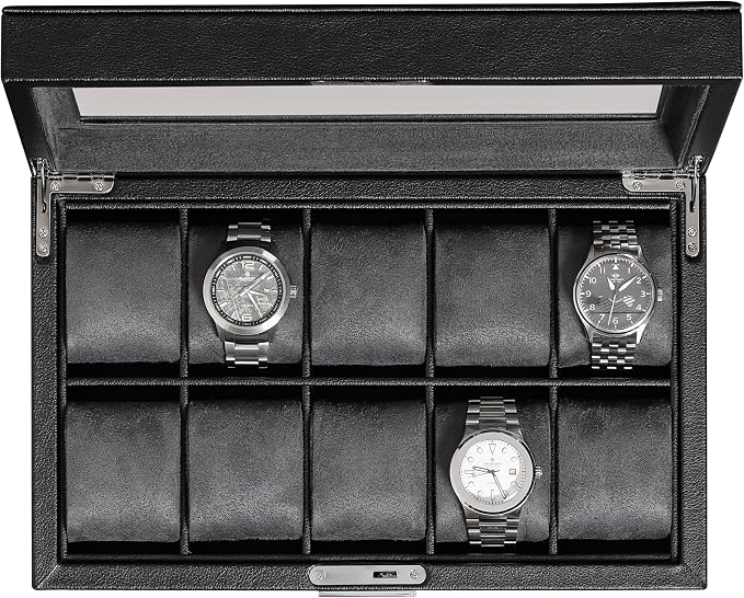 ROTHWELL 10 Slot Leather Watch Box by RothwellSanFrancisco