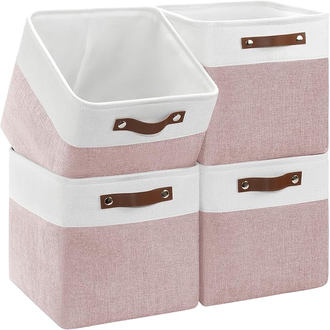 Foldable Storage Cubes 11x11 Inch, Collapsible Storage Basket by Patvingot