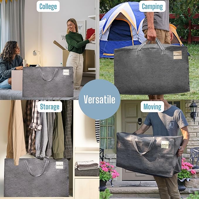 VENO 6 Pack Moving and Storage Bags, Heavy Duty, Alternative to Moving Boxes - Image 7