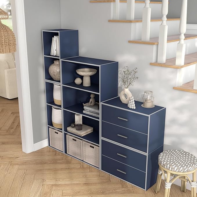 Homes: Inside + Out Apexa 2-Drawer Wooden Stackable Storage Drawers, Small Food - Image 6