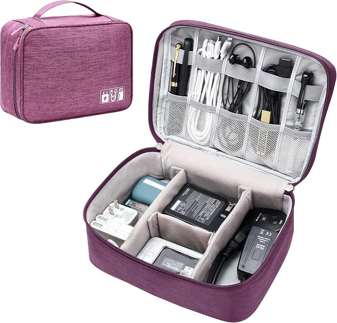 SELLYFELLY Electronics Organizer Travel Universal Cable Organizer Bag by SELLYFELLY