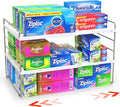 YAN & HIN Kitchen Cabinet Organizer, Expandable Kitchen Aluminum Foil and by YANHIN