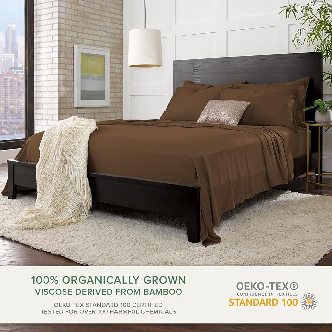 Queen Pillowcases by Pure Bamboo, Genuine 100% Organic Viscose Derived from - Image 3