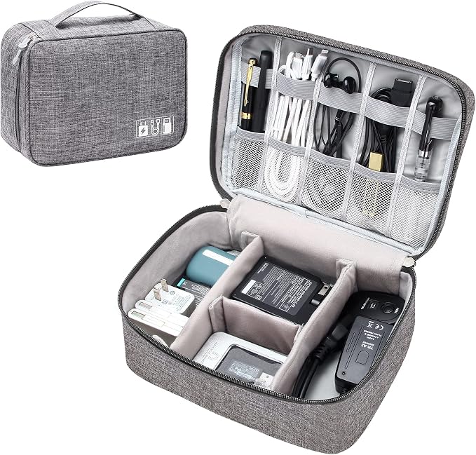 SELLYFELLY Electronics Organizer Travel Universal Cable Organizer Bag by SELLYFELLY