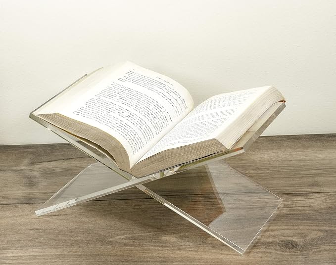 Red Co. Transparent Clear Acrylic Book Holder 2 Piece Reading Stand - Image 2